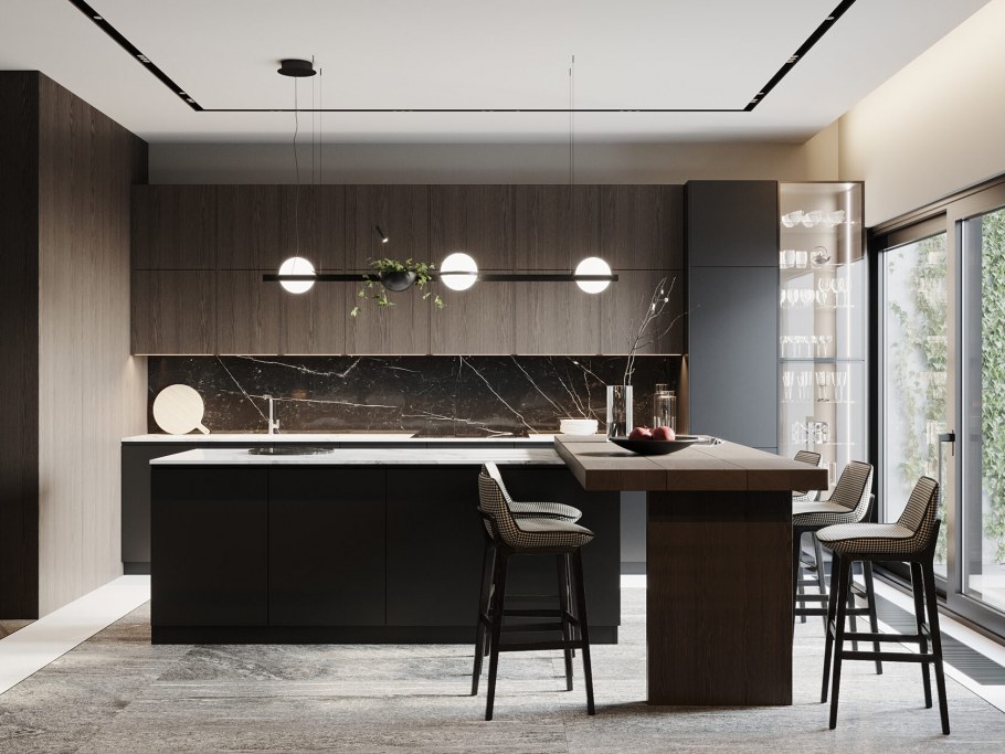 Кухонный гарнитур прямой