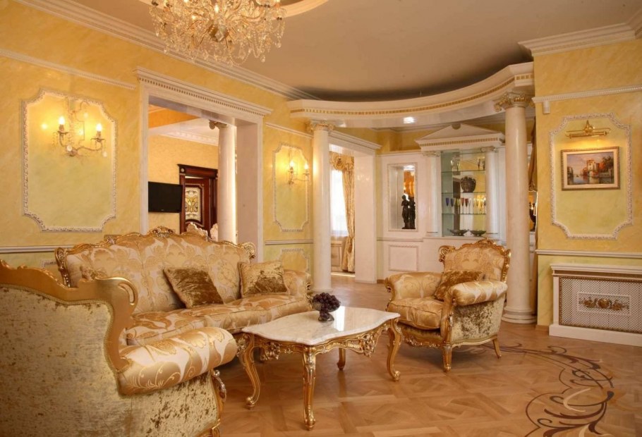 Интерьер гостиной в стиле Барокко
