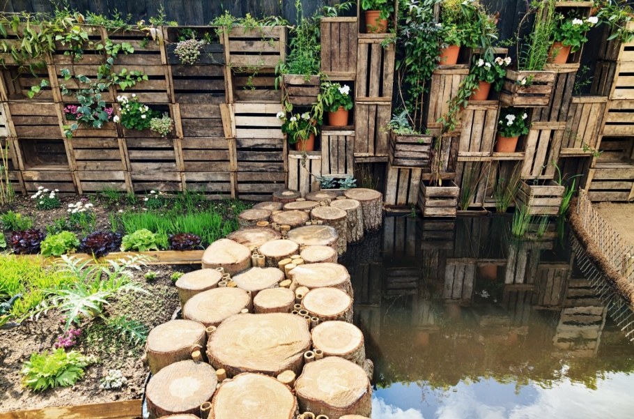 Деревенский стиль ландшафт проект