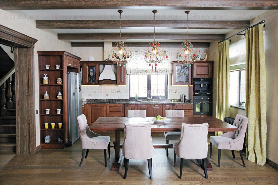 Столовая в стиле Кантри