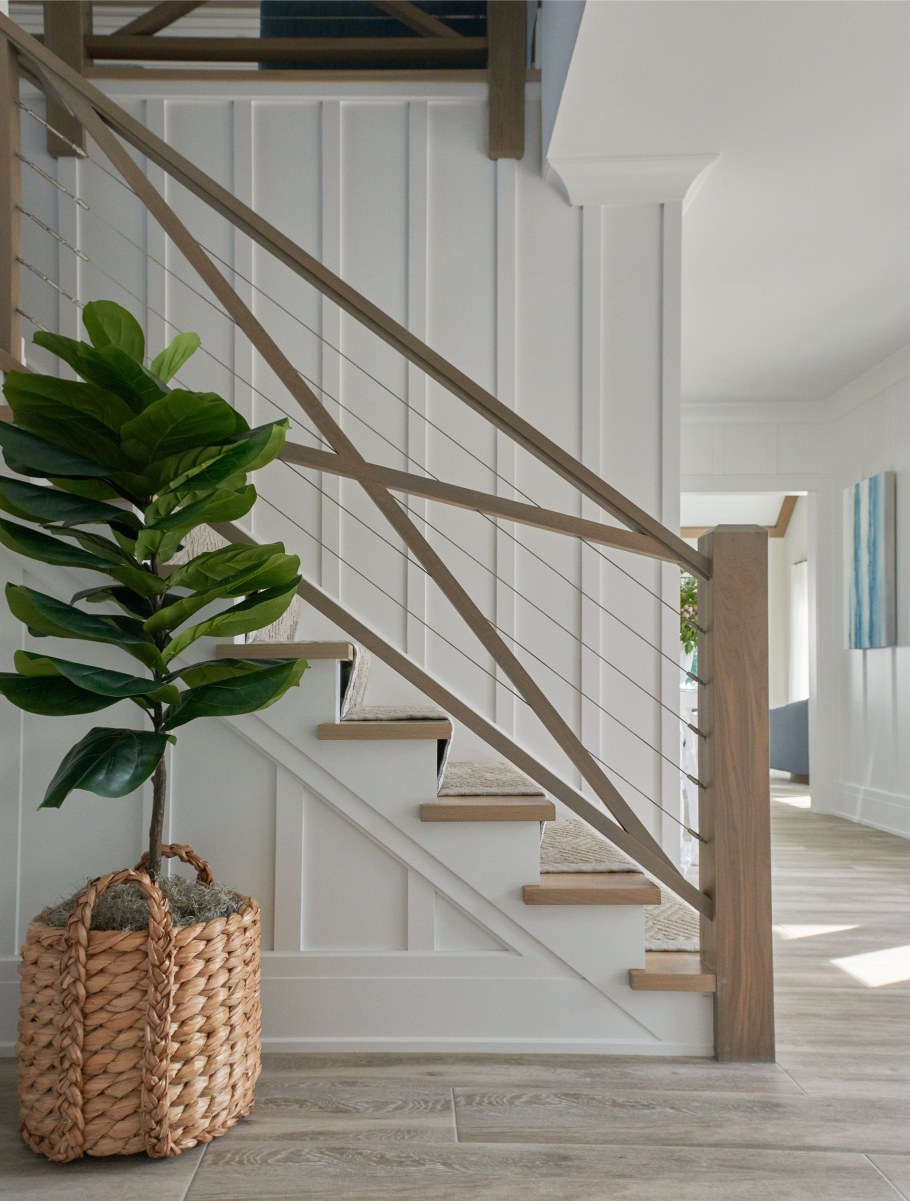 Ограждение лестницы в скандинавском стиле