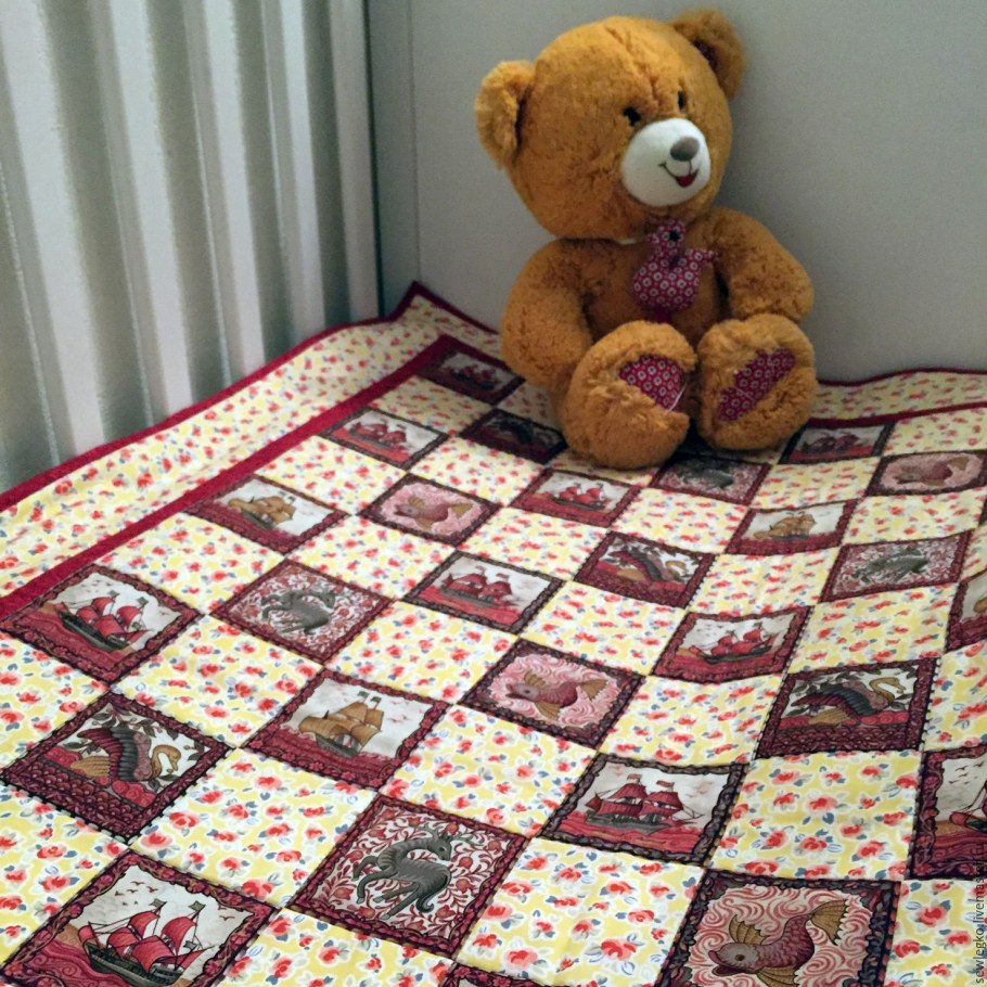Одеяло пэчворк для девочки подростка