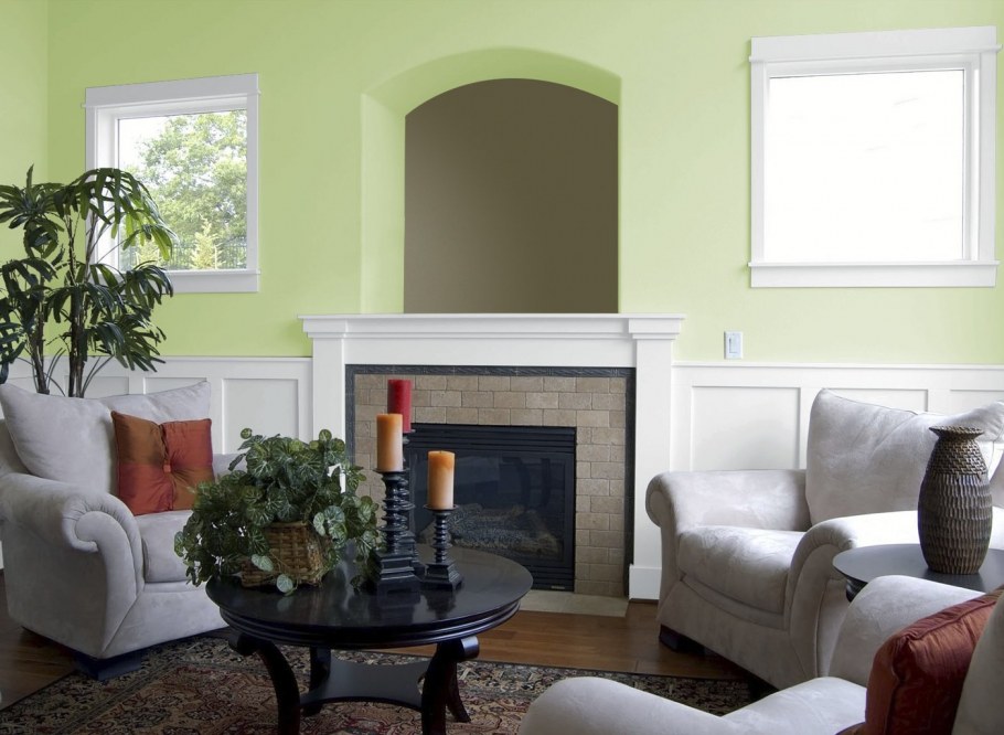 Фисташковый цвет стен