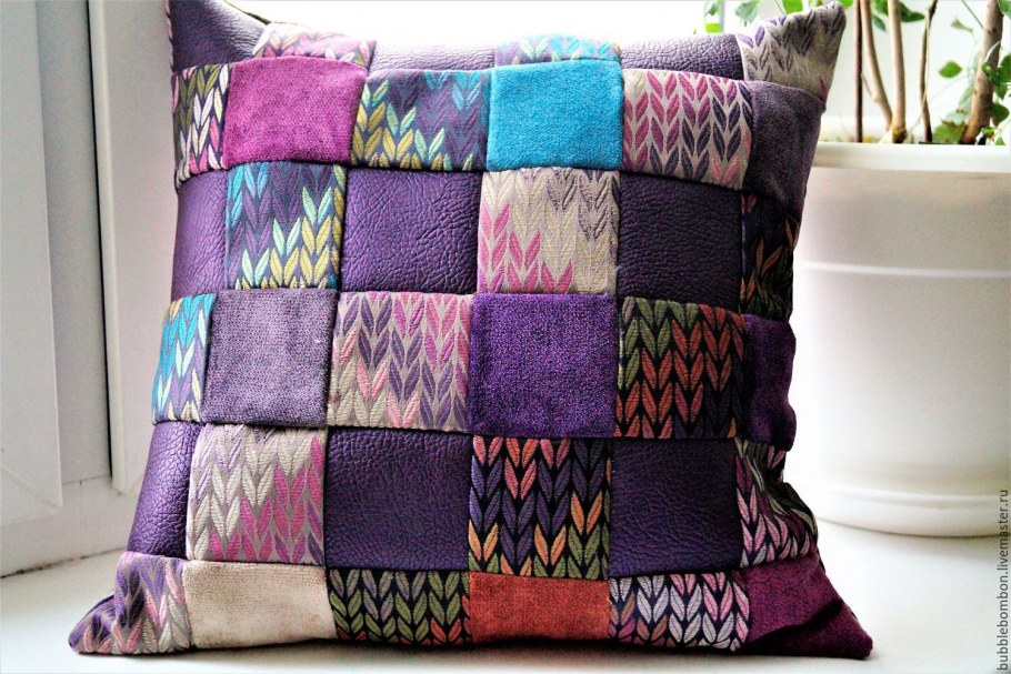Подушка из лоскутков