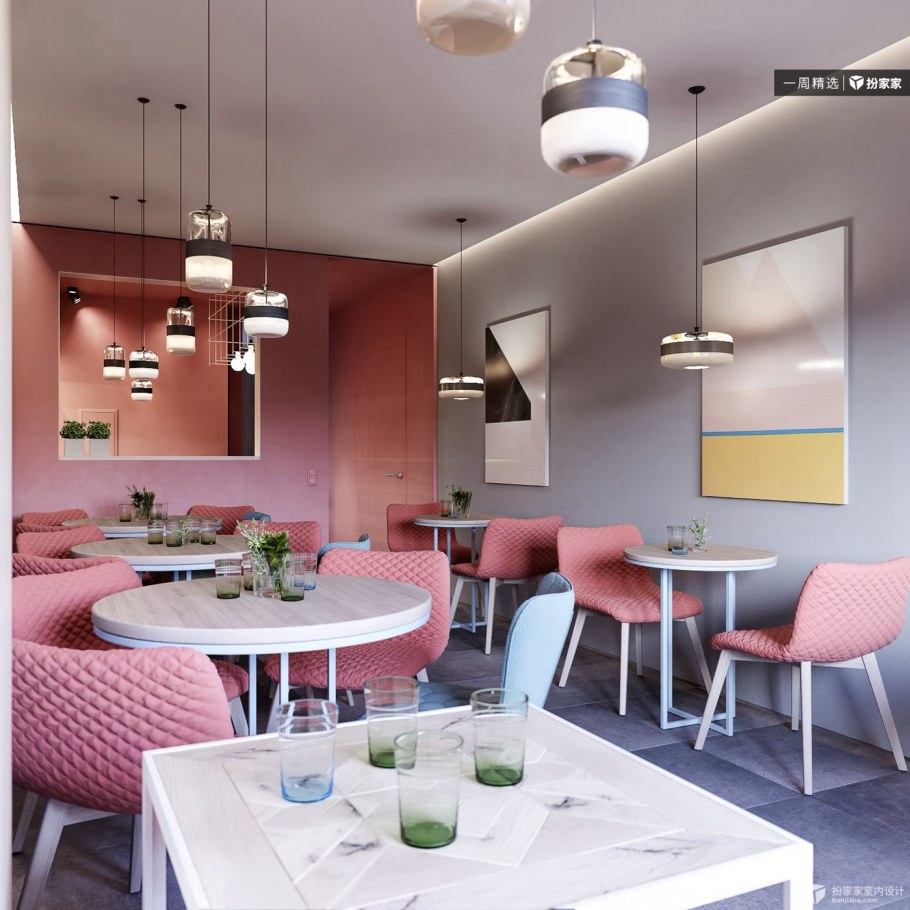 Стена в кафе