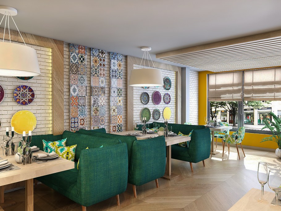 Интерьер кофейни в современном стиле