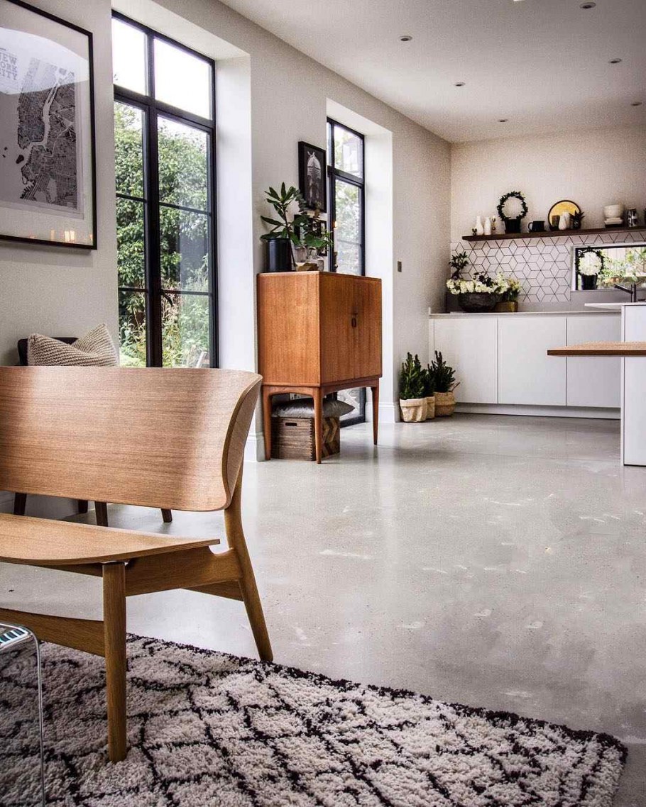 Цемент в интерьере