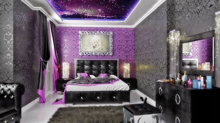 Современный гламур в интерьере