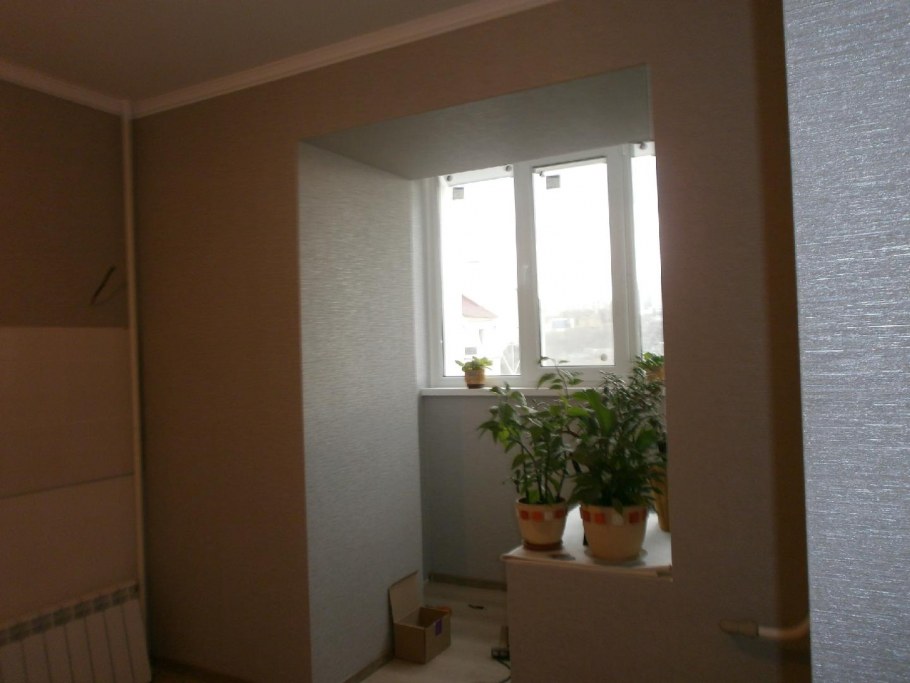 Комната ,, Объединенная с лоджией, без снесения стены