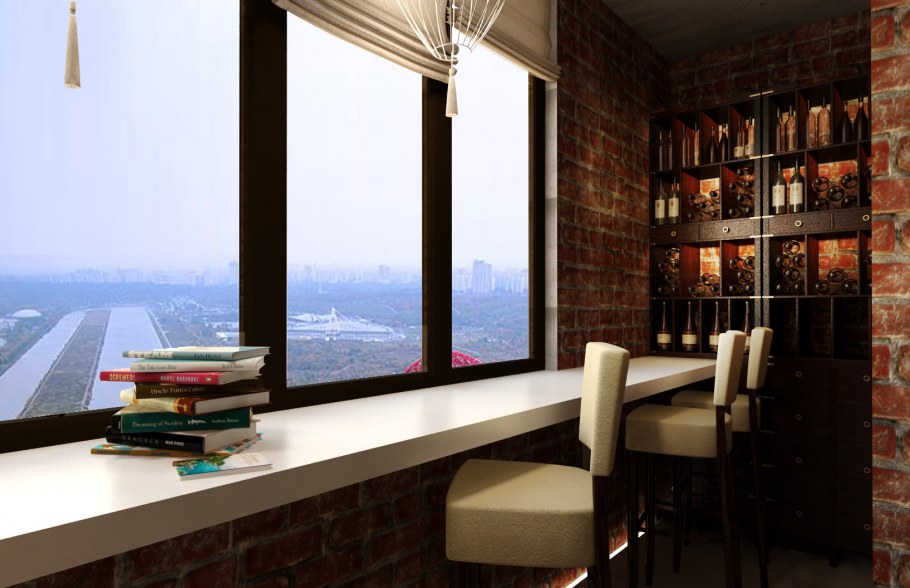 Барная стойка у окна