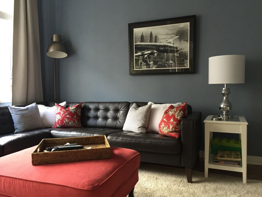 Интерьер с диваном Ландскруна икеа