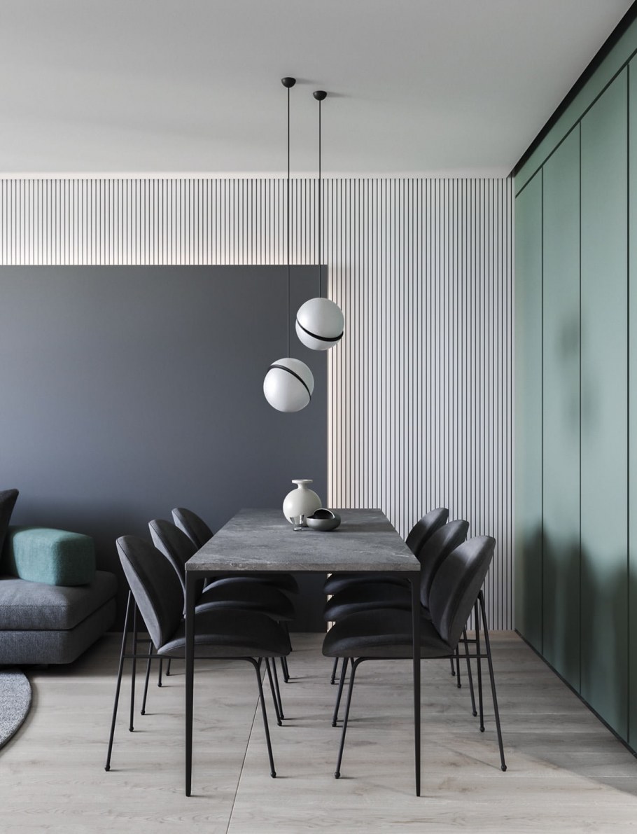 Серый интерьер Минимализм