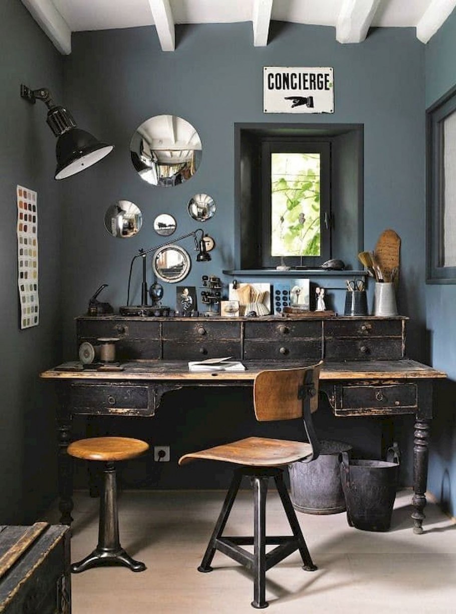 Кабинет в стиле лофт