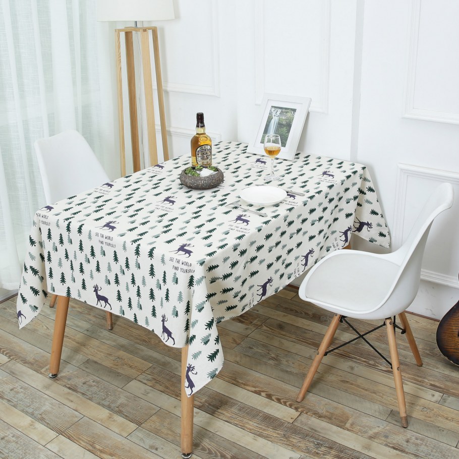 Мятная скатерть на стол