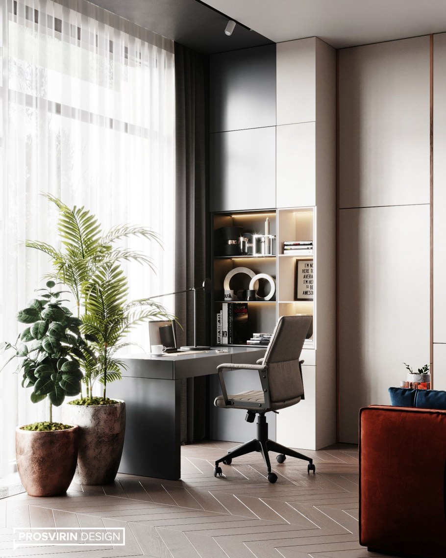 Кабинет в стиле Контемпорари