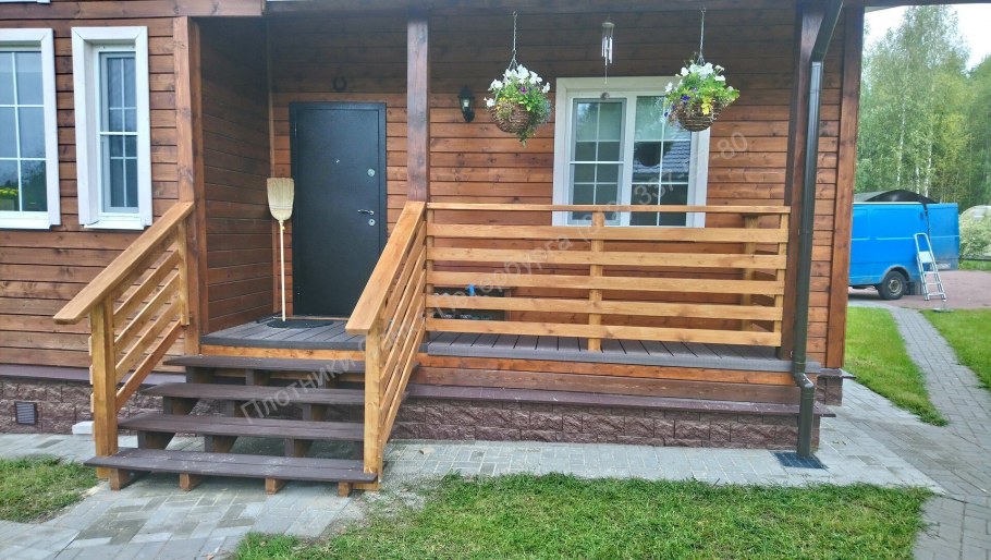 Крыльцо из бруса 100х150