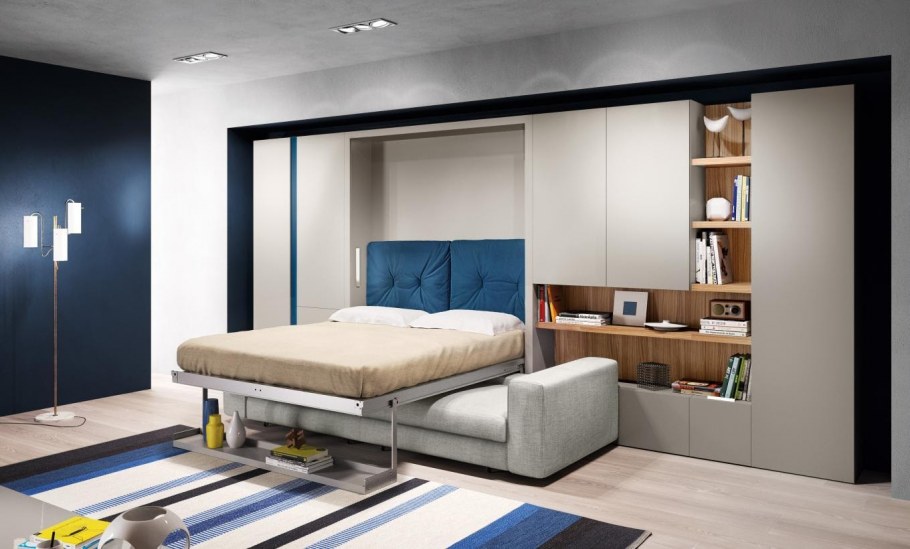 Спальня для молодой пары в скандинавском стиле