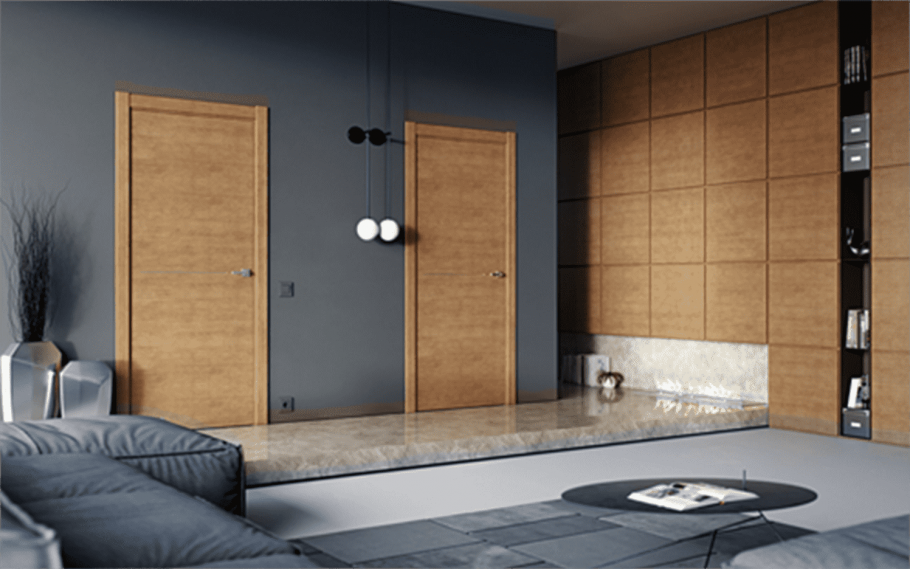 Двери фанерованные шпоном