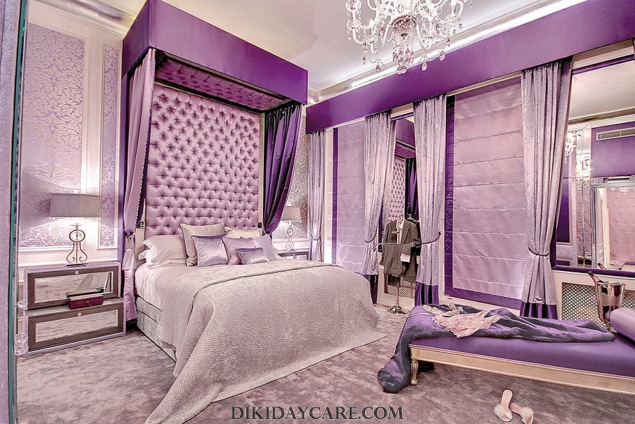 Сочетание серого и фиолетового