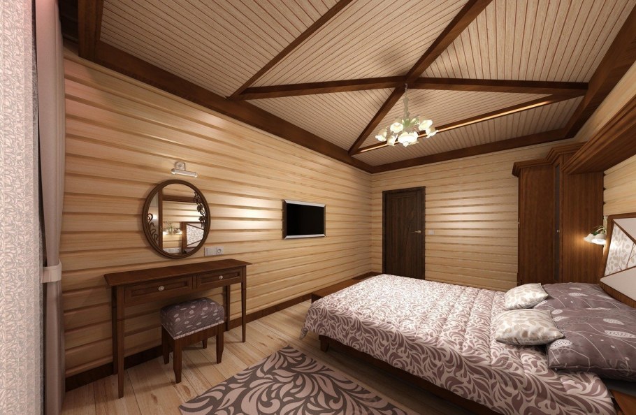 Интерьеры в домах из клееного бруса в скандинавском стиле