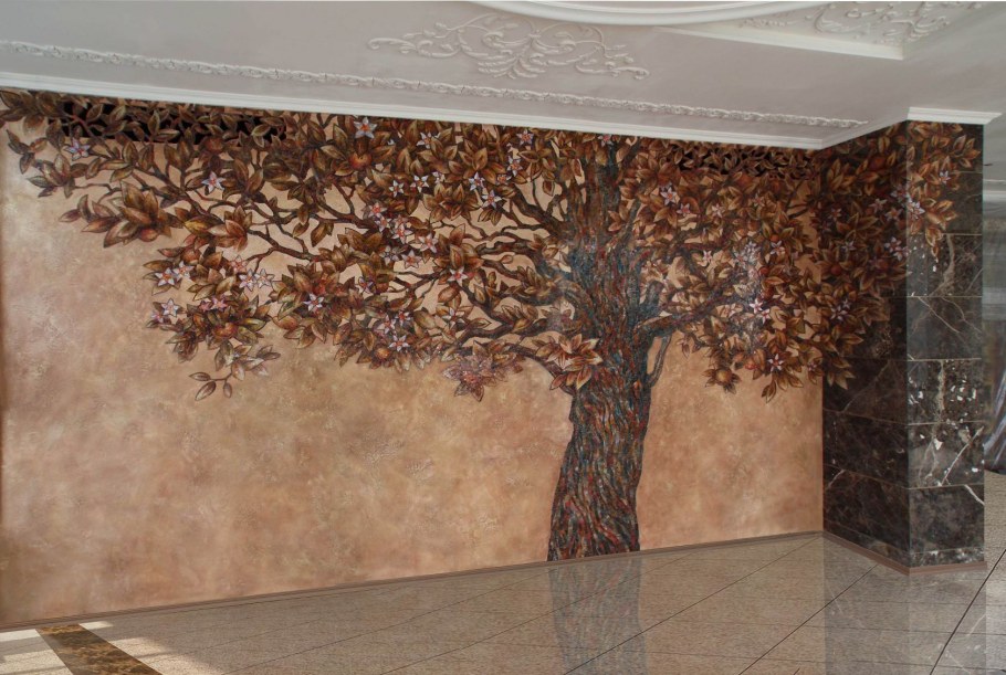 Декоративная окраска стен