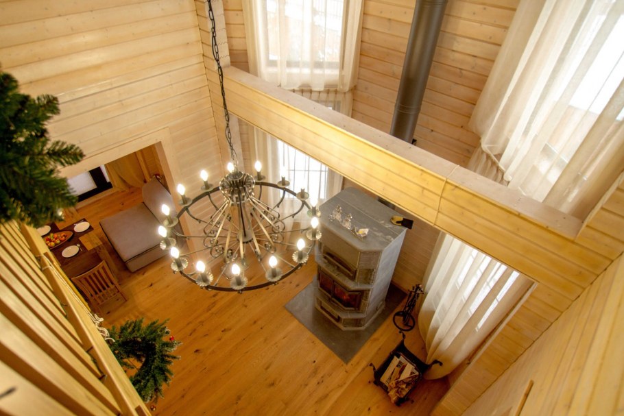 Загородный дом на Медном озере Honka 450м2 кухня