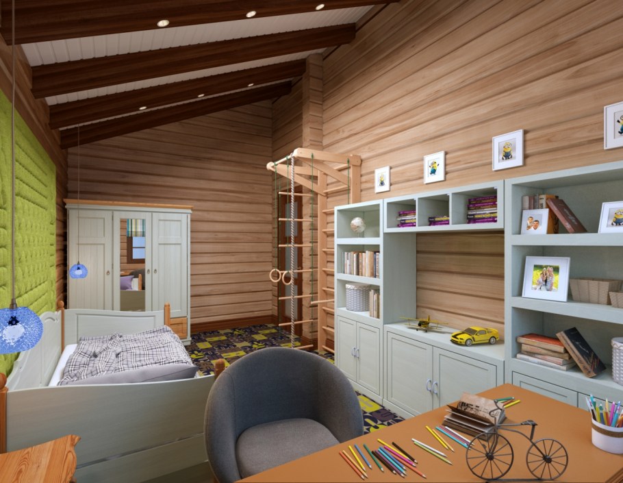 Интерьер загородного дома детская
