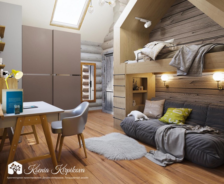 Детская комната в стиле Шале