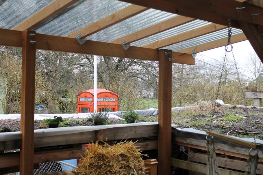 Беседки с пологой крышей