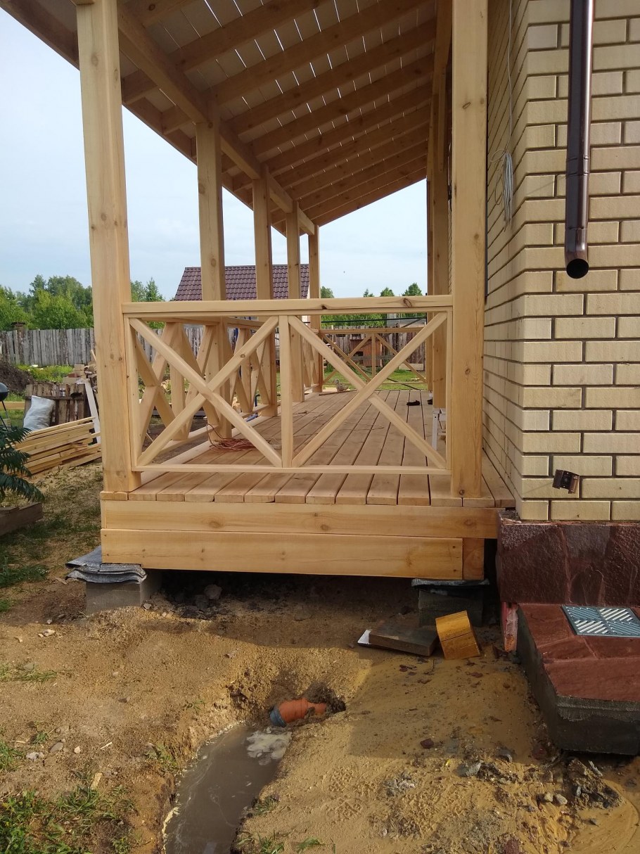 Каркасная веранда