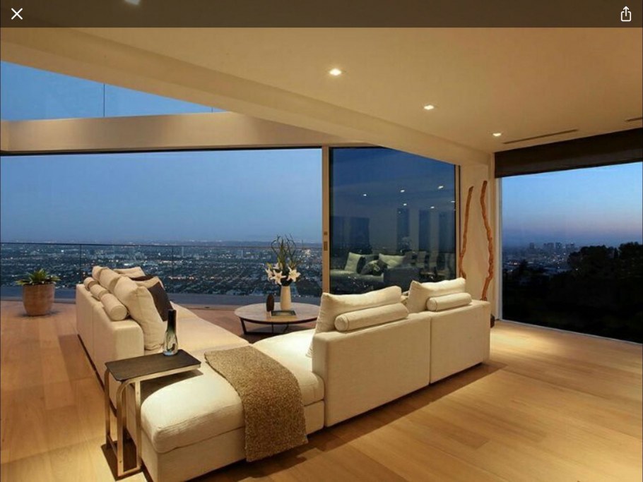 Гостиная с панорамным видом