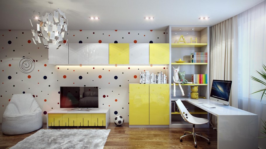 Дизайнер детской комнаты для двоих девочками