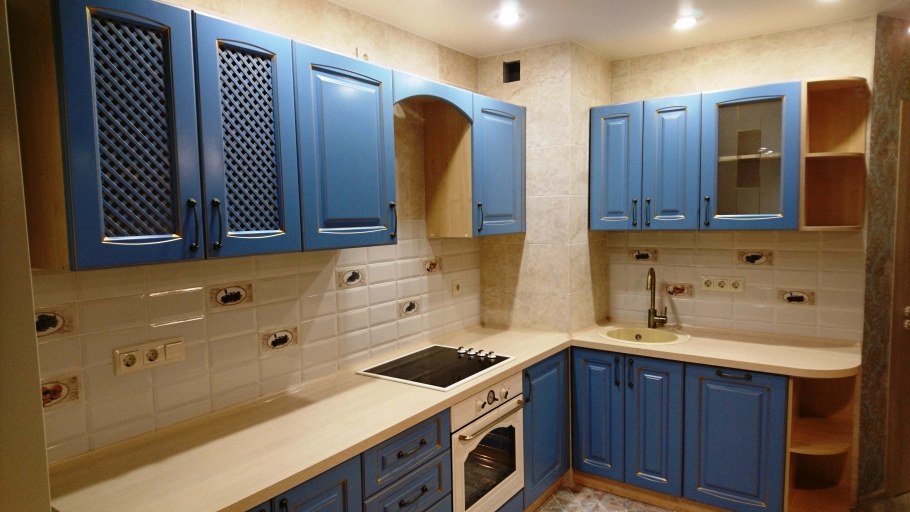 Кухня с фрезеровкой