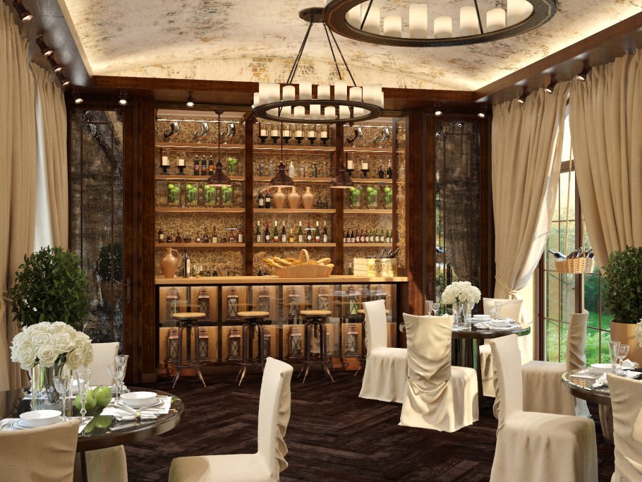 Кофейня в стиле Прованс