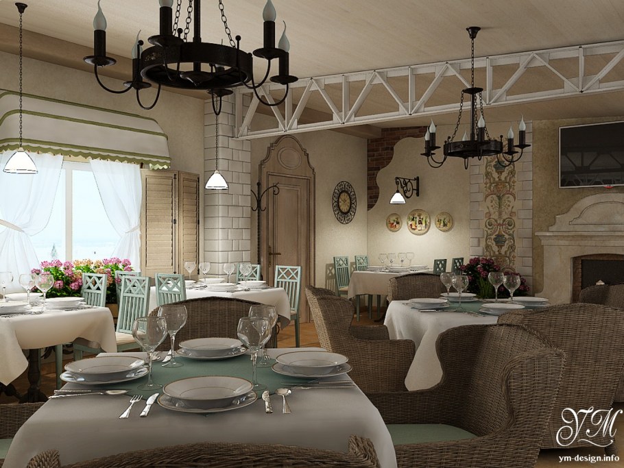 Кафе кондитерская в стиле Прованс