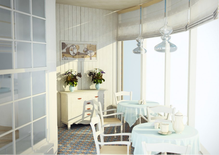 Кафе в деревенском стиле