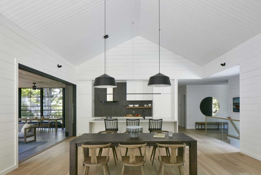 Барнхаус интерьер вагонка