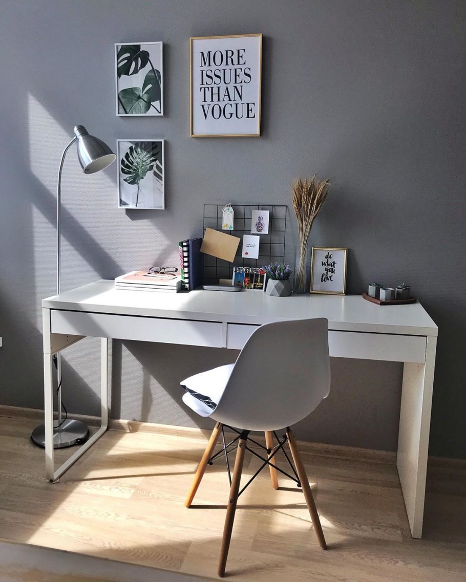 Микке письменный стол, белый, 142x50 см