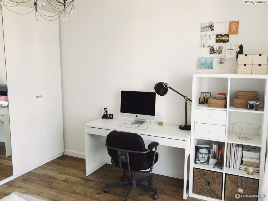 Икеа Micke микке рабочее место, угловое, белый100x142 см