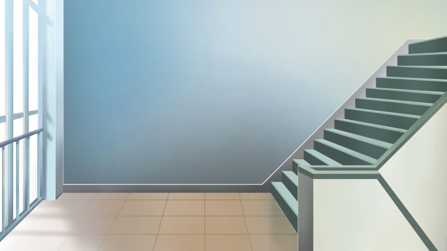 Школьная лестница аниме