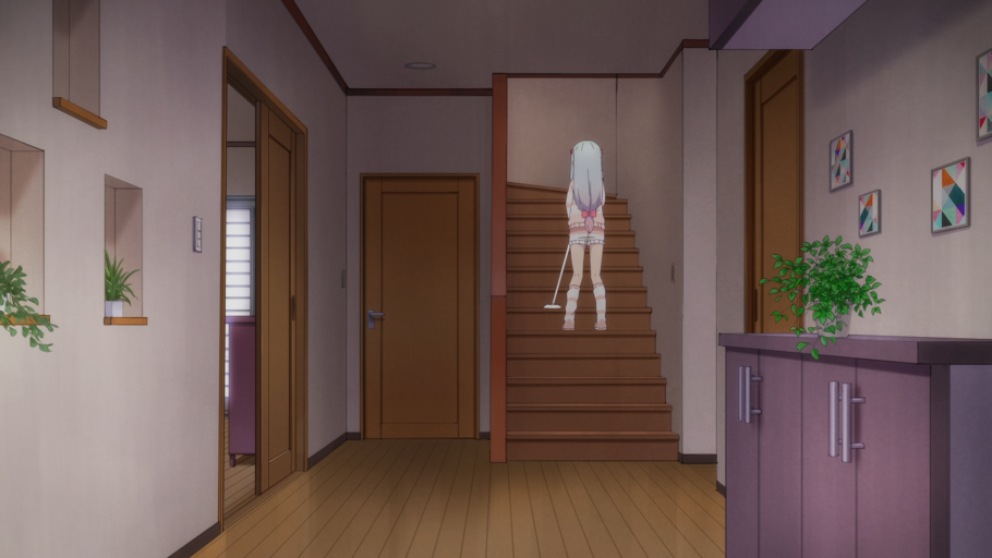 Фон лестницы в подъезде