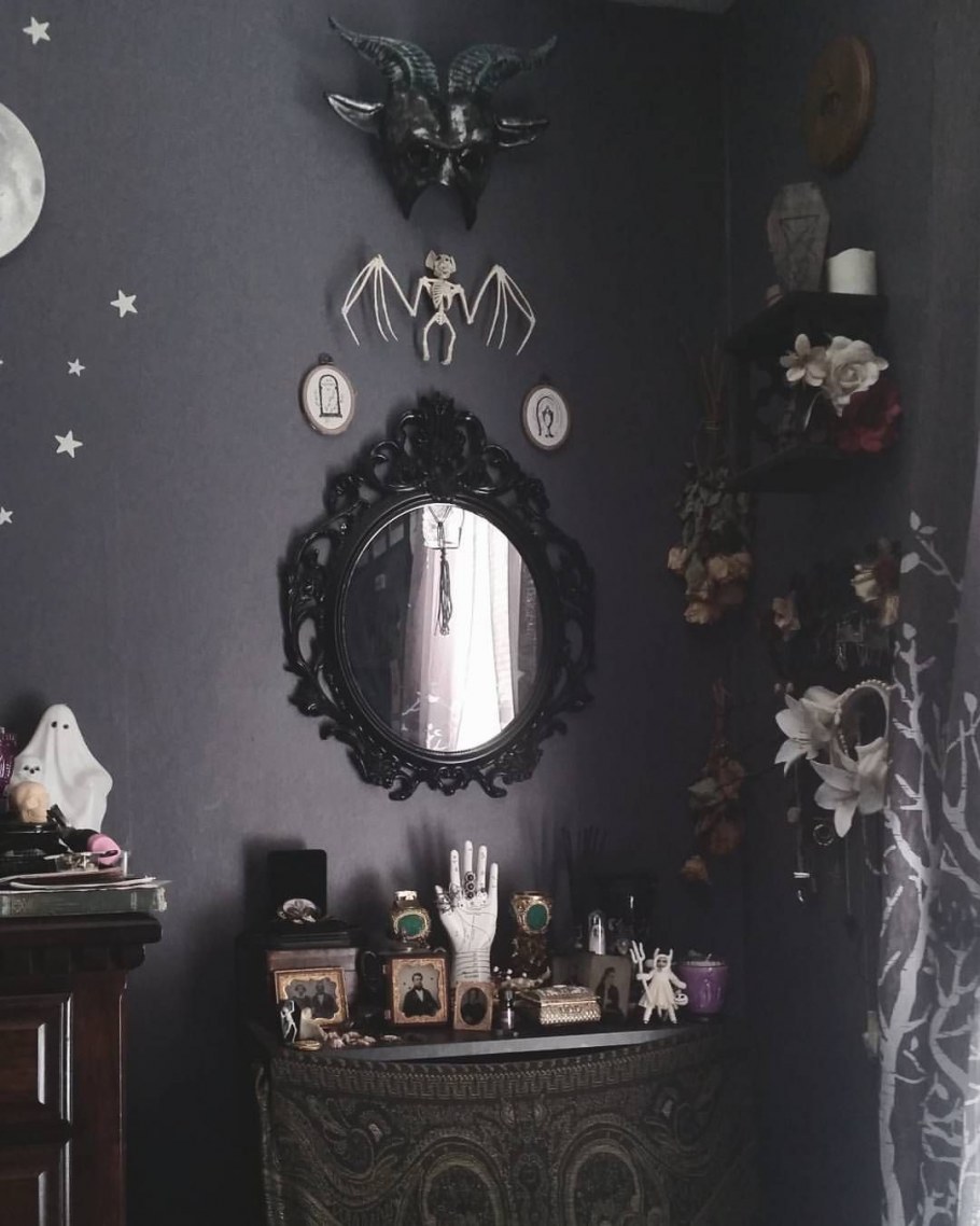 Декор комнаты в готическом стиле