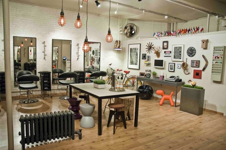 Мастерская в стиле лофт с высокими потолками