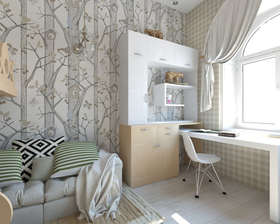 Интерьер комнаты для девушки студентки