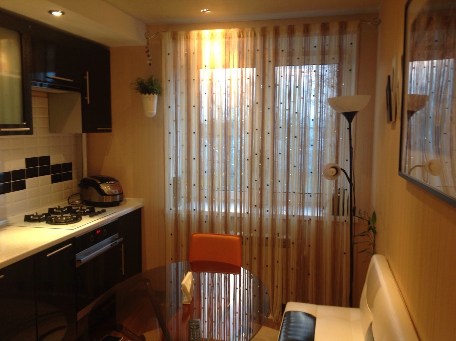 Нитяные шторы для кухни 9 кв.м фото