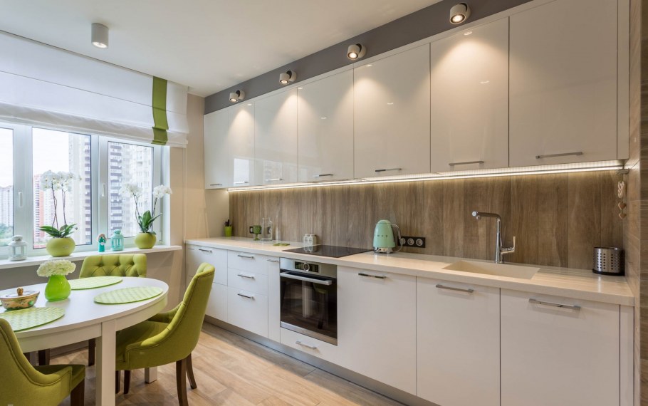 Кухня в спокойных тонах