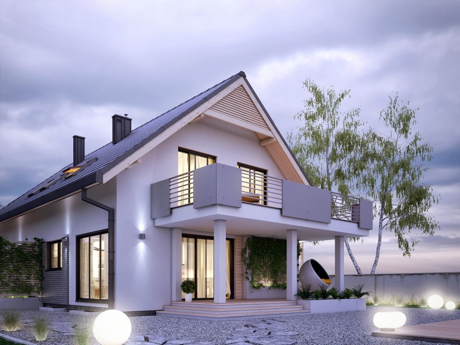 Дома из газобетона Модерн