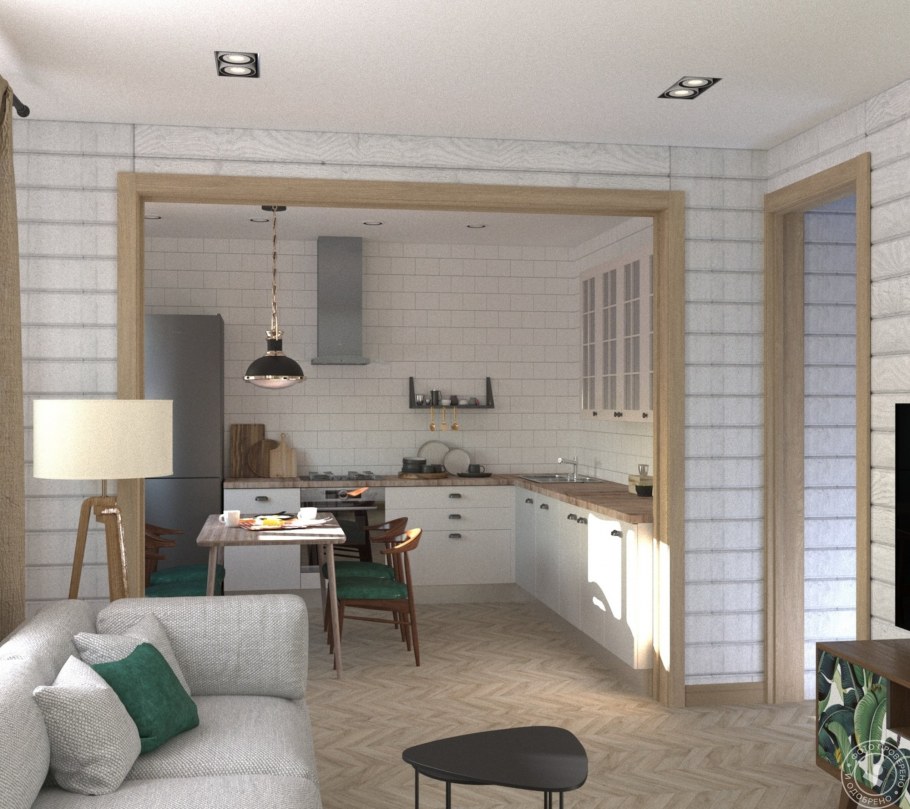 Кухни гостиные в загородном доме