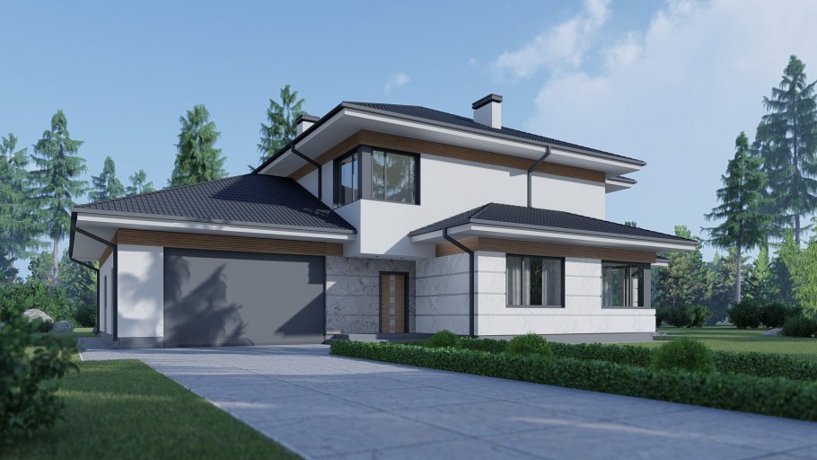 Архитектурная визуализация коттедж