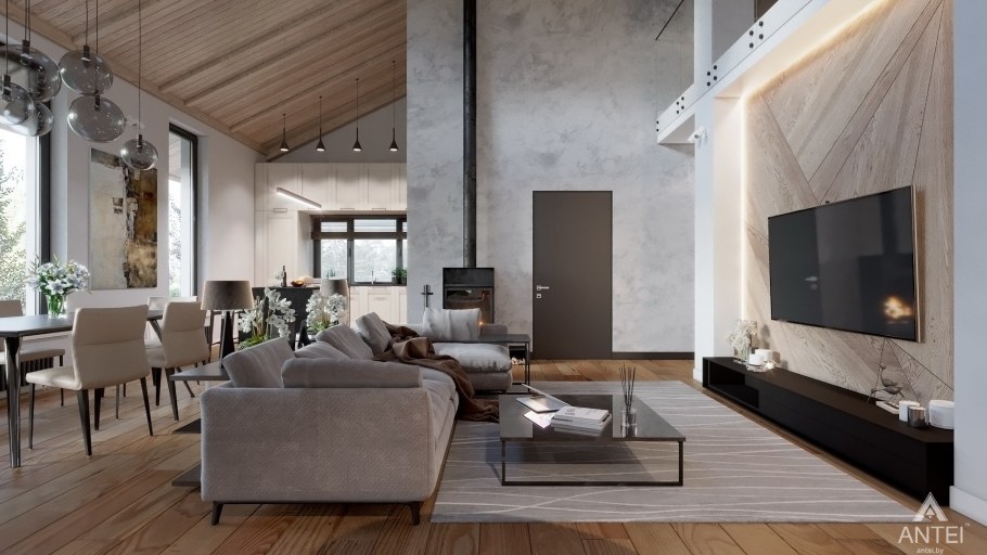 Одноэтажный дом со вторым светом интерьер